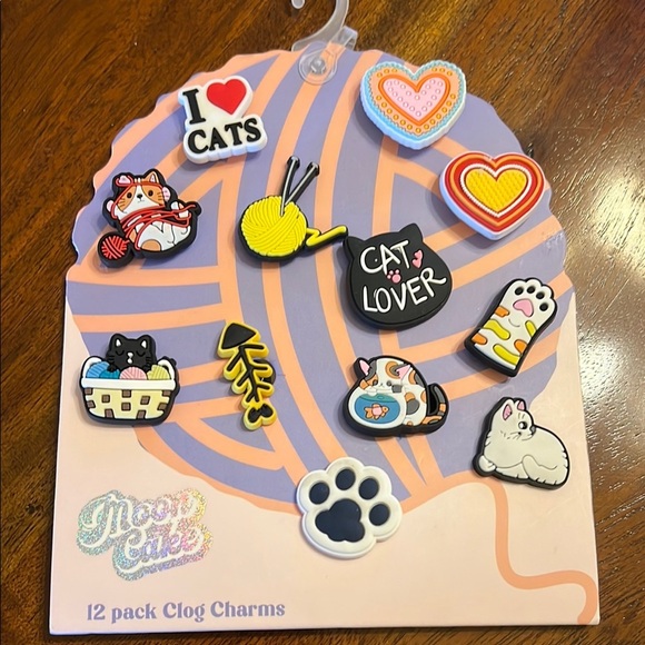 Cat Charms Set with Cute Designs for your Crocs!! 🐈🐈‍⬛ - Picture 1 of 6